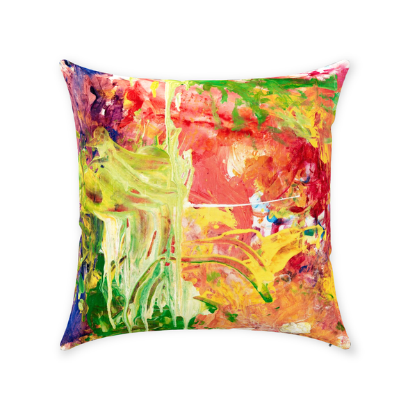 Colorful Energy Throw Pillow