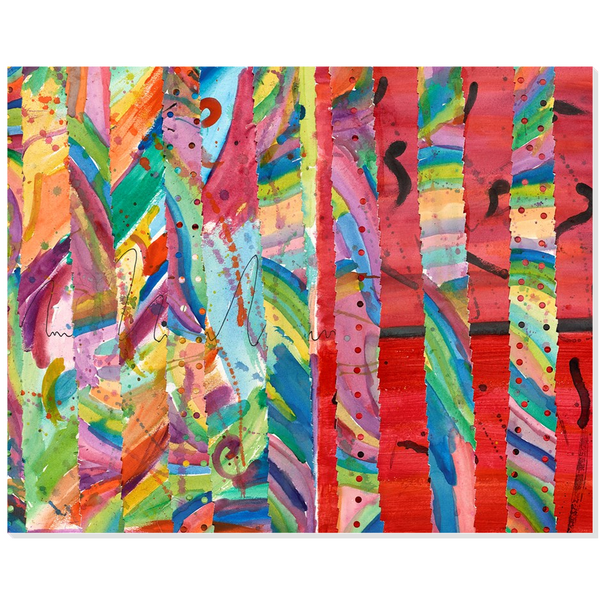 Colorful Collage Acrylic Print