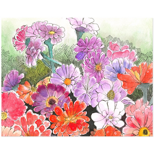 Impressionistic Flowers Acrylic Print