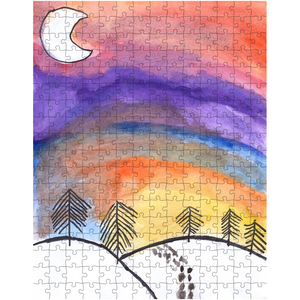 Snowy Sunset Puzzle