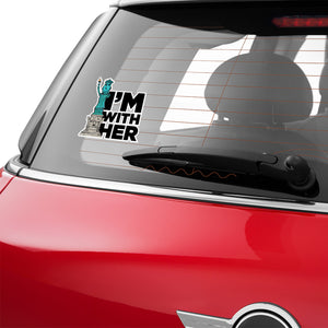 I'm With Her - Lady Liberty Vinyl Decal