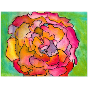 Pink & Green Flower Acrylic Print
