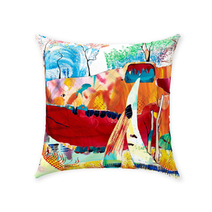 Nature Abstracted Throw Pillow
