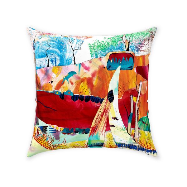Nature Abstracted Throw Pillow