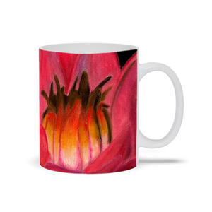 Red Waterlily Mug