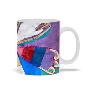 Abstract Flower Mug