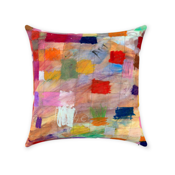 Colorful Modern Throw Pillow